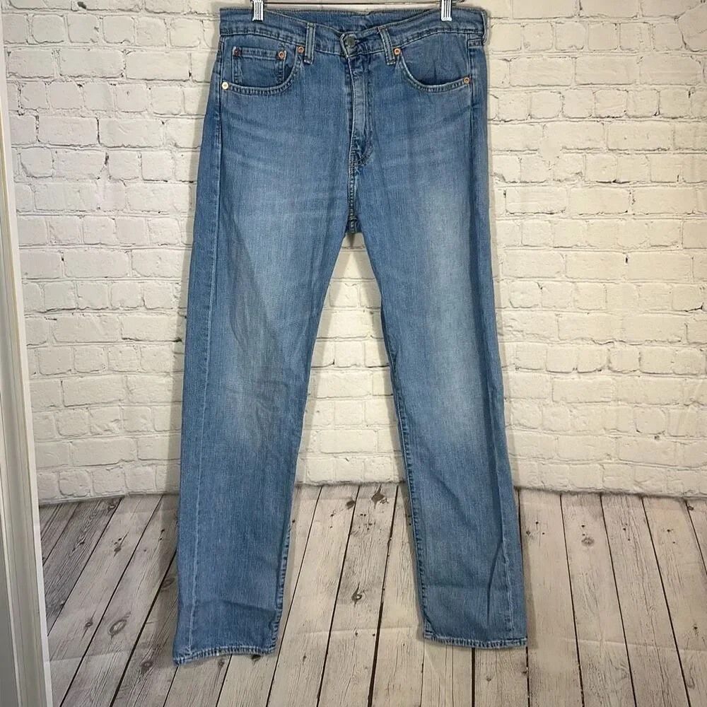 Levi’s Men’s 505 Premium San Francisco Straight Jeans size‎ 34x34